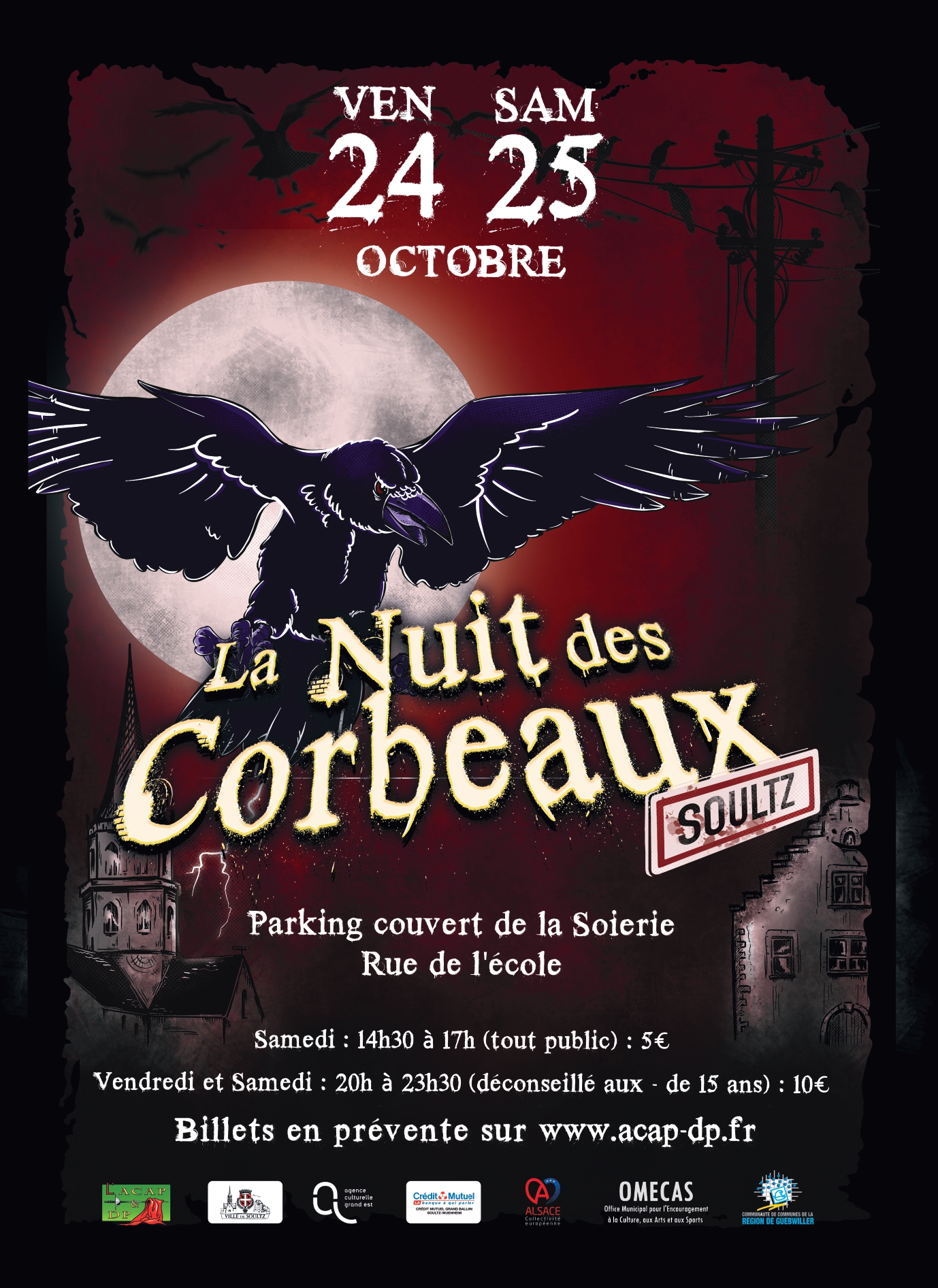 Nuit des corbeaux Samedi Soir 25/10/2025